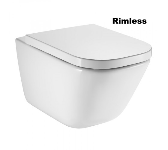 Унітаз підвісний Roca GAP Clean Rim c крышкой Soft-Close (A34H47C000)