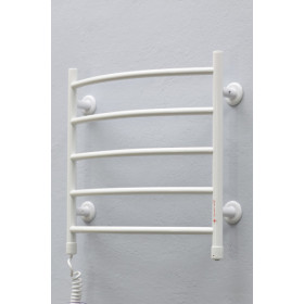 Электрический полотенцесушитель ТЕПЛЫЙ МИР Овал 68 Вт белый левый