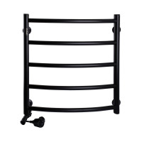 Рушникосушарка UNIO LD EL 500-500-5 BLK Драбинка Дуга електро чорна (21666)