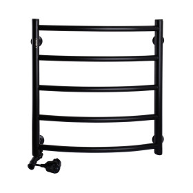 Рушникосушарка UNIO LD EL 500-500-5 BLK Драбинка Дуга електро чорна (21666)