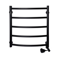 Полотенцесушитель электрический UNIO LD ER 500-500-5 BLK Лесенка Дуга черная (21667)