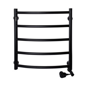 Рушникосушарка UNIO LD ER 500-500-5 BLK Драбинка Дуга електро чорна (21667)