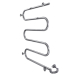 Полотенцесушитель Laris Змеевик 25 РС5 600 х 800 Э (подкл. слева) (73207128 ЧП19)