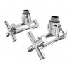 Кран кутовий Laris 1/2" - 3/4" Еліт 2шт. (ZZ-4704) (71401042)