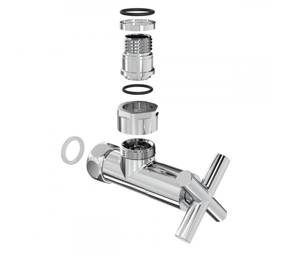 Кран кутовий Laris 1/2" - 3/4" Еліт 2шт. (ZZ-4704) (71401042)