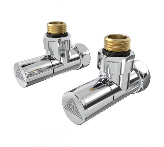 Кран кутовий Laris 1/2" - 3/4" Звичайний + ексцентрики 2шт. (LX-8202) (71401041)