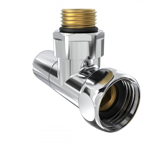 Кран кутовий Laris 1/2" - 3/4" Звичайний + ексцентрики 2шт. (LX-8202) (71401041)
