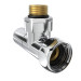 Кран кутовий Laris 1/2" - 3/4" Звичайний + ексцентрики 2шт. (LX-8202) (71401041)