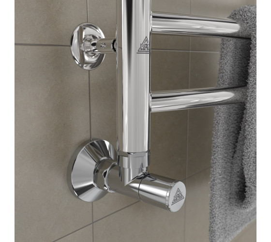 Кран кутовий Laris 1/2" - 3/4" Звичайний + ексцентрики 2шт. (LX-8202) (71401041)