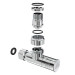 Кран угловой Laris Обычный 1/2" - 1/2" 2шт. (LX-4702) (71401062)