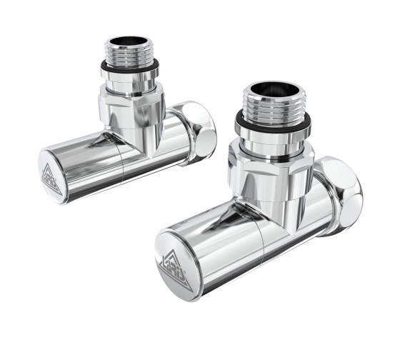 Кран угловой Laris Обычный 1/2" - 3/4" + эксцентрики 2шт. (LX-4701) (71401061)