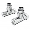Кран угловой Laris Обычный 1/2" - 3/4" + эксцентрики 2шт. (LX-4701) (71401061)