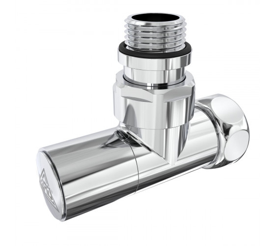 Кран угловой Laris Обычный 1/2" - 3/4" + эксцентрики 2шт. (LX-4701) (71401061)