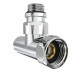 Кран угловой Laris Обычный 1/2" - 3/4" + эксцентрики 2шт. (LX-4701) (71401061)