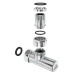 Кран угловой Laris Обычный 1/2" - 3/4" + эксцентрики 2шт. (LX-4701) (71401061)