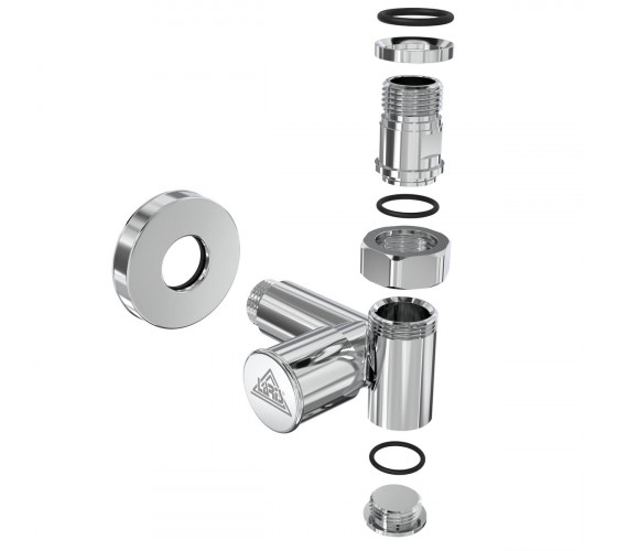 Кран кутовий Laris 1/2" - 1/2" Під ТЕН 2шт. (LX-2044) (71401063)