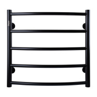 Рушникосушарка UNIO LD W 500-500-5 BLK Драбинка Дуга вода чорна (21613)