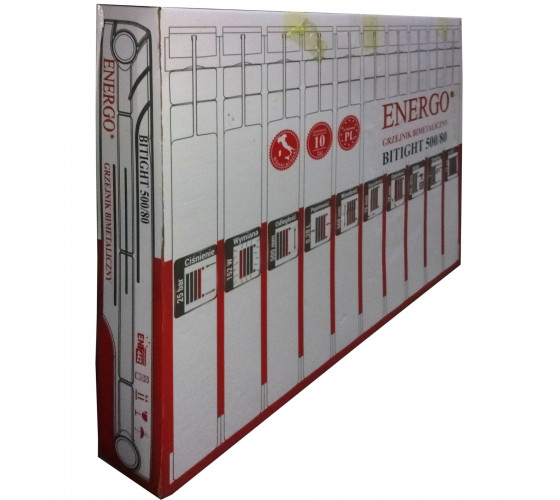 Радиатор биметаллический секционный ENERGO BITIGHT 500/80 (кратно 10 секций)