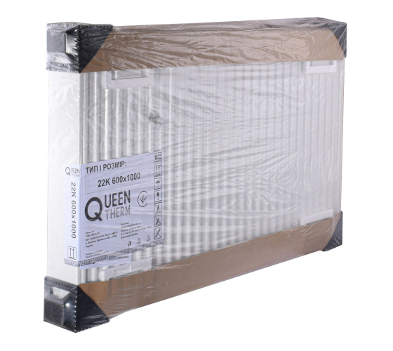 Радиатор стальной панельный QUEEN THERM 22 бок 600x800