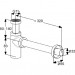 Сифон латунный для раковины хром Kludi G1 1/4 (1002005-00)