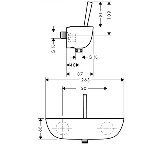 Смеситель для душа Hansgrohe PuraVida (15672400)