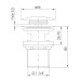 Донный клапан IMPRESE BRENTA графитовый хром (ZMK091908500)
