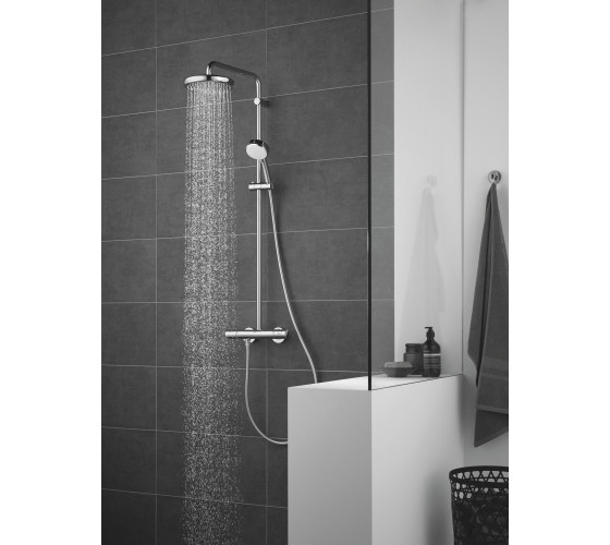 Душова система для душу з термостатом Grohe New Tempesta Cosmopolitan 210 (27922001)