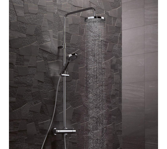 Душевая система для душа с термостатом Kludi Dual  Shower  A-QA (660950500)