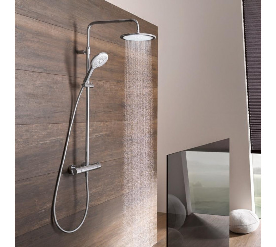 Душевая система с термостатом Kludi Freshline Dual Shower System (670920500)