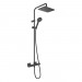 Душова система з термостатом Hansgrohe Vernis Shape Showerpipe 230 чорний (26286670)
