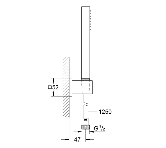 Душовий гарнітур Grohe Euphoria Cube Stick (27703000)