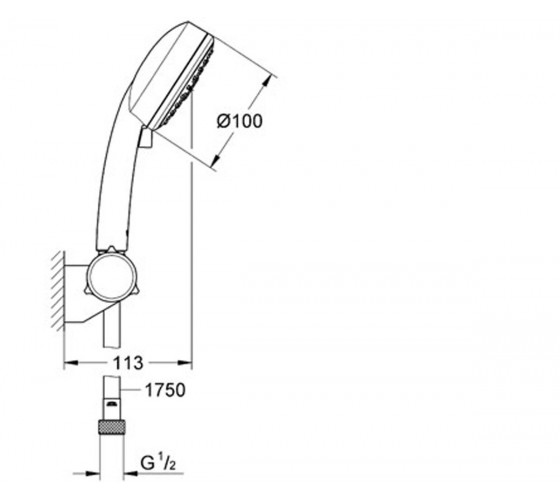Душовий гарнітур Grohe New Tempesta Cosmopolitan 100 (27584002)