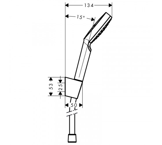 Душовий гарнітур Hansgrohe Crometta 1jet білий/хром (26567400)