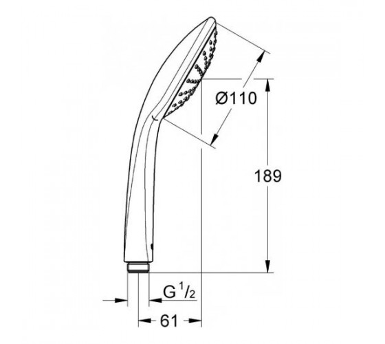 Ручний душ Grohe Euphoria 110 Mono (27265000)