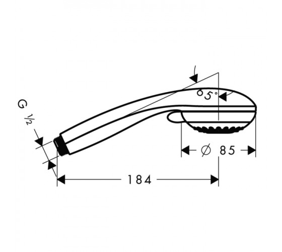 Ручний душ Hansgrohe Crometta 85 Multi 3jet (28563000)