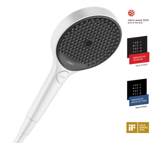 Ручний душ Hansgrohe RAINFINITY 130 3jet білий матовий (26864700)