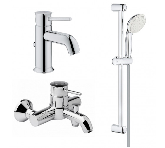Набір змішувачів для ванни Grohe BauClassic (123868S)