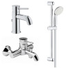 Набір змішувачів для ванни Grohe BauClassic (123868S)