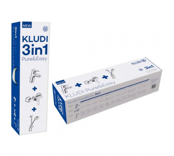 Набір змішувачів для душу 3в1 Kludi Pure&Easy (378450565)