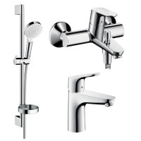 Набор смесителей для ванны 3в1 Hansgrohe FOCUS (1092019)