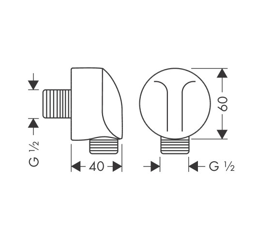 Шланговое подсоединение Hansgrohe Fixit E черное (27454670)