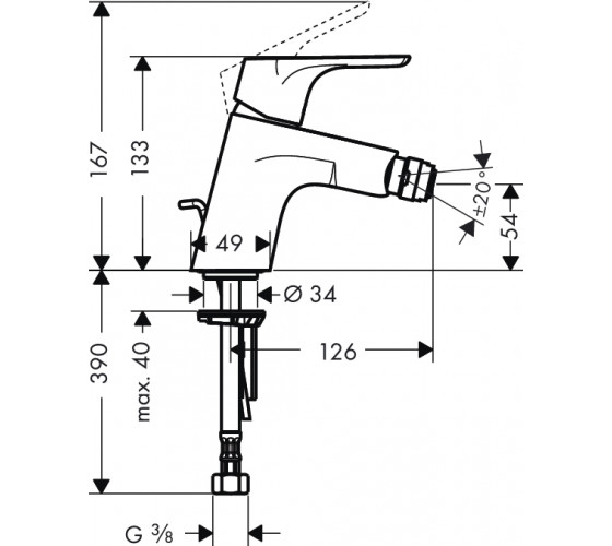 Змішувач для біде Hansgrohe Focus E2 (31920000)