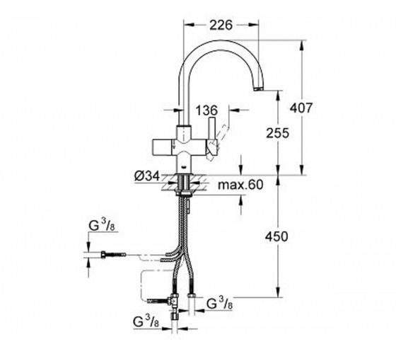 Змішувач для кухні Grohe Blue (33251000)