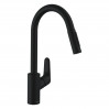 Смеситель для кухни Hansgrohe Focus черный матовый (31815670)