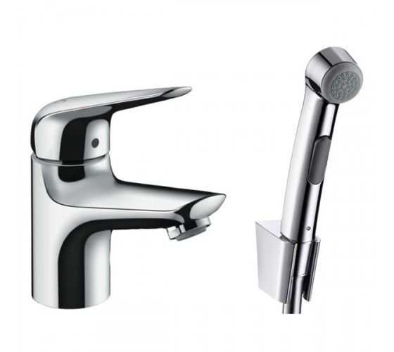 Смеситель для раковины с гигиеническим душем Hansgrohe Novus (71144000)