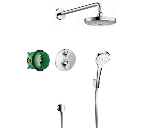 Душова система прихованого монтажу з термостатом Hansgrohe Raindance Select S (27295000)