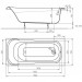 Ванна акрилова Kolo Sensa 150x70, без ніжок (XWP355000N)