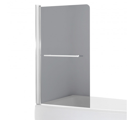 Шторка для ванны Eger 80 см левая серая (599-02L grey)